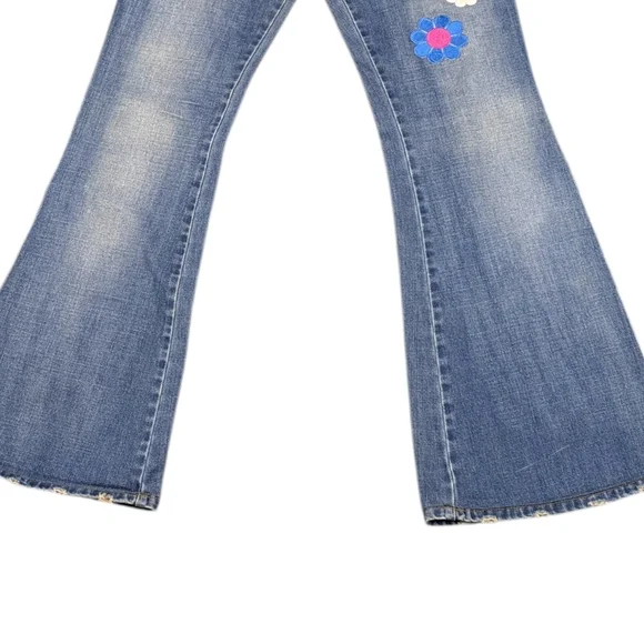 Energie X-Perience Y2K Custom Bell Bottom sz 31 Psychedelic Festival Flare J1737 - Picture 8 of 10